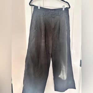 Everlane High Waisted Draped wide leg pants